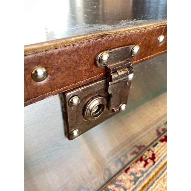 Restoration Hardware Richards' Trunk Coffee Table Aluminum Chairish