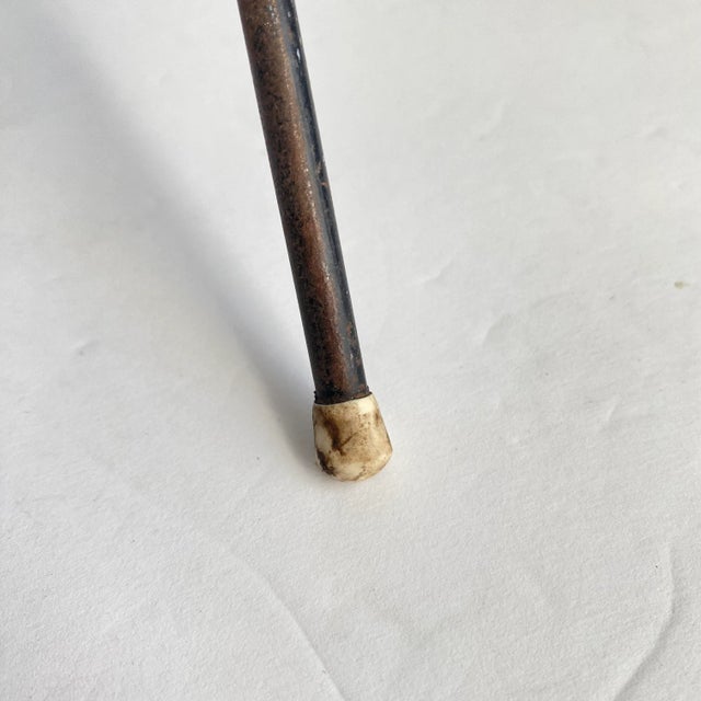 Black Mid Century Modern 1950s Magazine Rack Black Metal Holder For Sale - Image 8 of 9