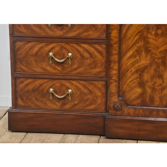 George III Mahogany Breakfront Library Bookcase, 1890s For Sale - Image 13 of 18
