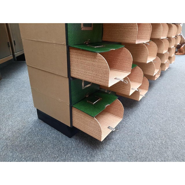 Mid-Century Modern Highboard with File Boxes, 1950s, Set of 91 For Sale - Image 11 of 16