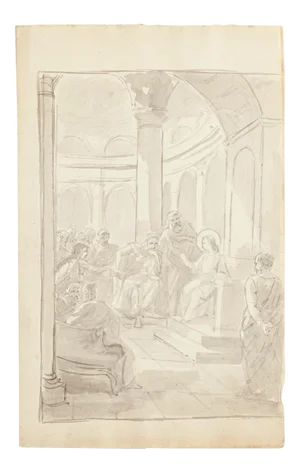 Unknown - The Life of Christ - Watercolor and Pencil - Mid-20th-Century