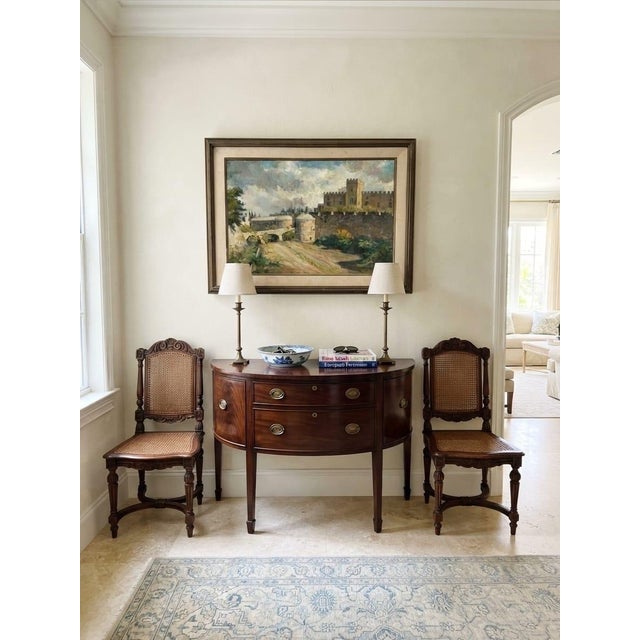 1960s Painting - Oil on Canvas Fortress Landscape by A. Karasylionis For Sale - Image 10 of 12