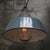 Industrial Vintage Industrial Grey Enamel, Glass, and Cast Iron Pendant Lamp For Sale - Image 3 of 8
