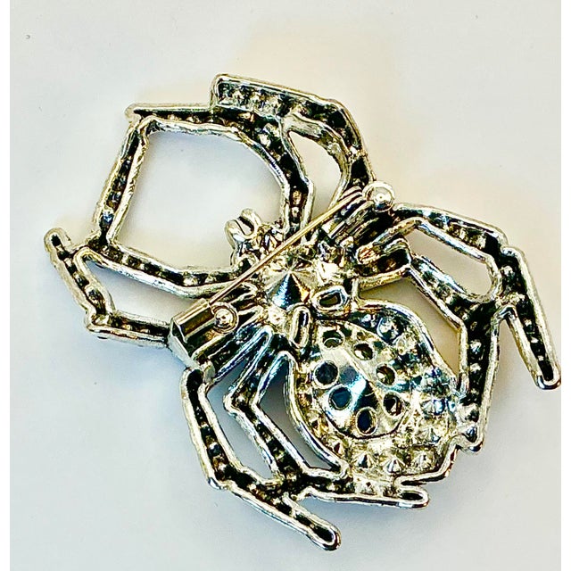 1980s Vintage Boho Chic Americana Halloween Spider Brooch For Sale - Image 10 of 18
