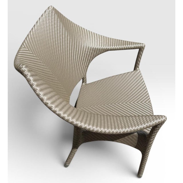 Janice Feldman for Janus Et Cie Amari Outdoor Low Back Lounge Chairs - Pair - Limestone Finish For Sale - Image 9 of 14