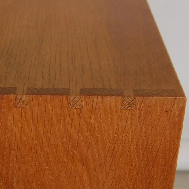 Wood Cabinet in Oak and Glass by Mogens Koch for Rud. Rasmussen For Sale - Image 7 of 9