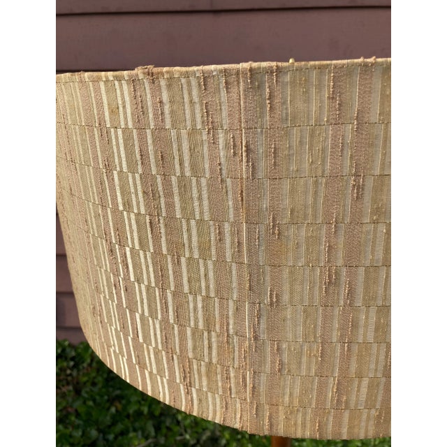 Mid-Century Modern Mid Century Modern Brass and Walnut Floor Lamp For Sale - Image 3 of 11