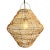 Hand crafted rattan pendant light with unique attractive swirling design. Each may vary in natural tones, slight...