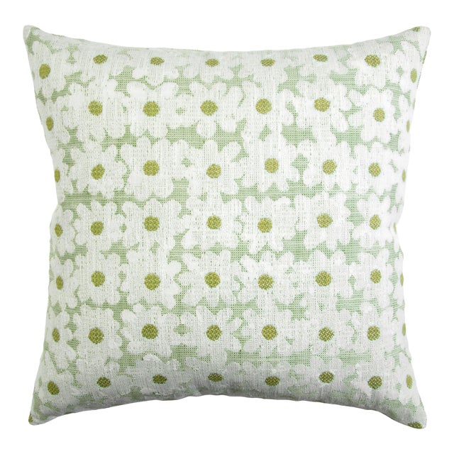 Kevin O'Brien Daisy Pear 22" Performance Pillow For Sale
