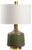 Create a sleek modern look in your space with tremont lamp. Featuring a glossy olive glazed ceramic, this table lamp has a...