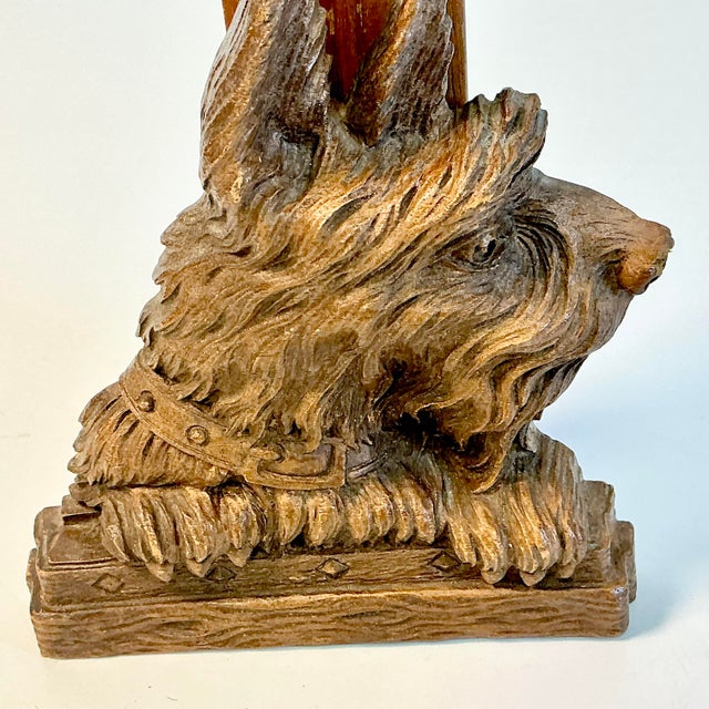 1960s Mid-Century Boho Chic Americana Syroco Scottish Terrier Brush Holder Kitchen Accessory. For Sale - Image 15 of 15