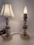 Mid-Century Modern Vintage 1930's Crystal Round Boudoir Lamps - a Pair For Sale - Image 3 of 9