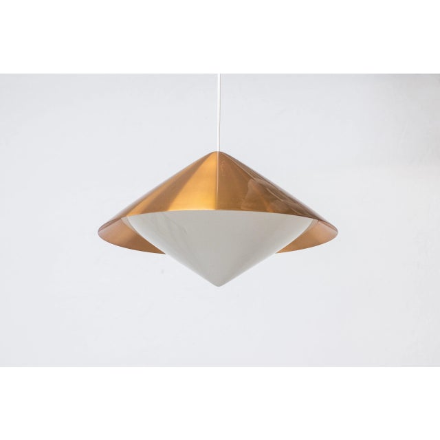 Copper Copper Ceiling Lamp by Svea Winkler for Orno, 1960s For Sale - Image 8 of 8