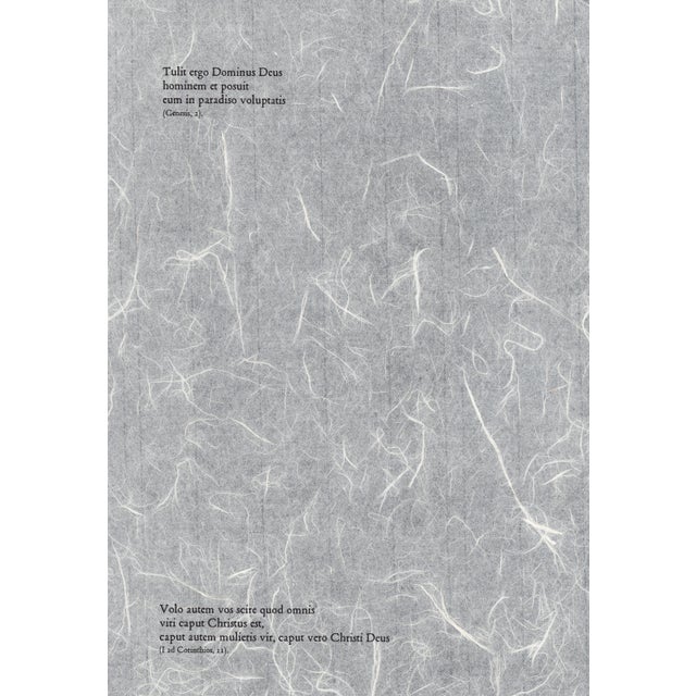 1960s 1967 Salvador Dalí Biblia Sacra Lithograph "Vir Et Mulier in Paradiso Voluptatis" (Man and Woman in Paradise) For Sale - Image 5 of 11