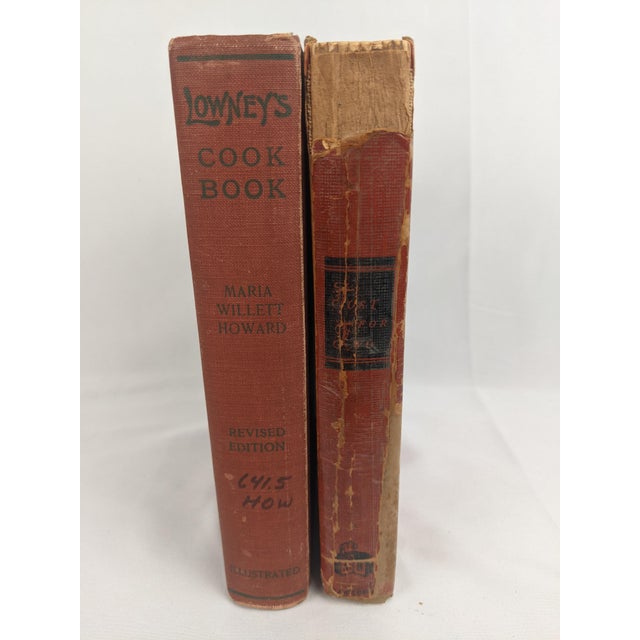 Farmhouse Antique & Vintage American Cookbooks, Lowney's 1912 and Just for Two 1951, Pair For Sale - Image 3 of 12