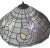 Vintage Tiffany Style Stained Hanging Lamp Shade. 1980s. Soft Colors For Sale - Image 9 of 9