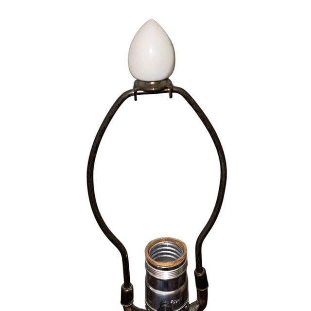 Pink Mid-20th Century Pair of Italian Pink Murano Glass & Alabaster Lamps For Sale - Image 8 of 10