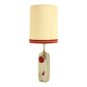 Vintage Mid-Century Modern Cast Metal Base Table Lamp