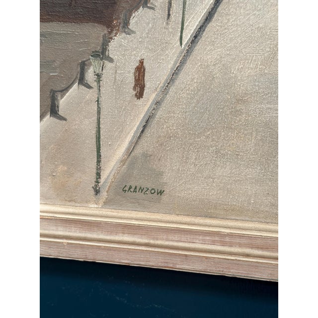 Stig Granzow, Slottbacken, 1950s, Oil on Canvas, Framed For Sale - Image 9 of 17