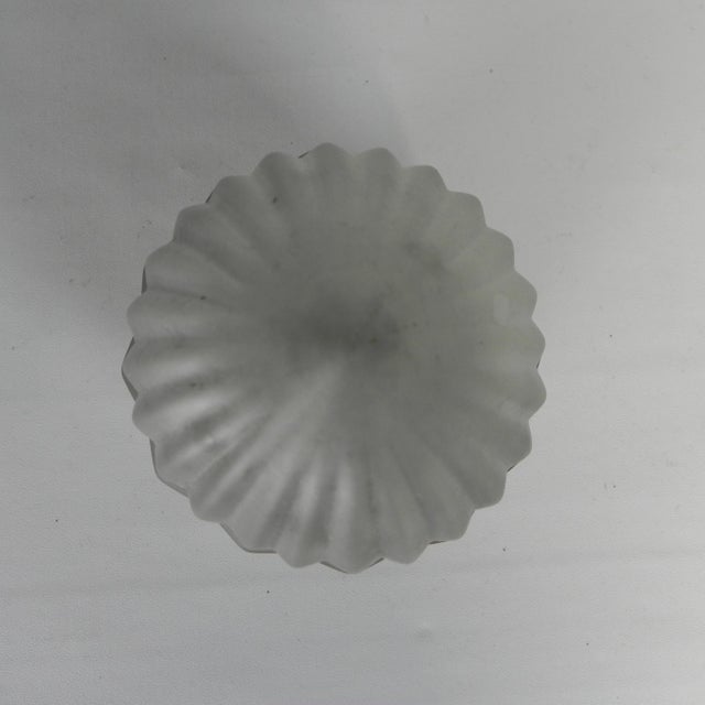 Art Deco Ceiling Lamp with Frosted Glass Shade, 1930s For Sale - Image 6 of 10