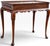 Queen Anne Vintage Henkel Harris Queen Anne Mahogany Tea Table With Candle Slides For Sale - Image 3 of 11