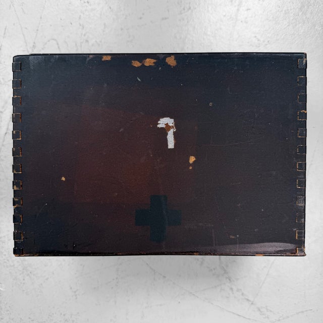 Japanese Kusuri-Bako Apothecary Box with Drawer, 1970s For Sale - Image 9 of 10
