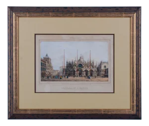 Basilica Di San Marco Antique Engraving