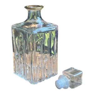 1960s 24k Gold Rimmed Italian Whiskey Decanter