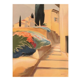 1994 Pascal Etchenic Stairs Lithograph For Sale