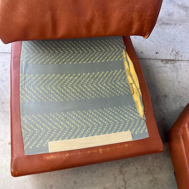 Copper Italian Gyform Leather Sectional Sofa For Sale - Image 8 of 13