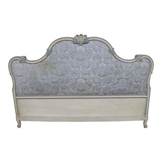 French Provincial King Upholstered Headboard For Sale
