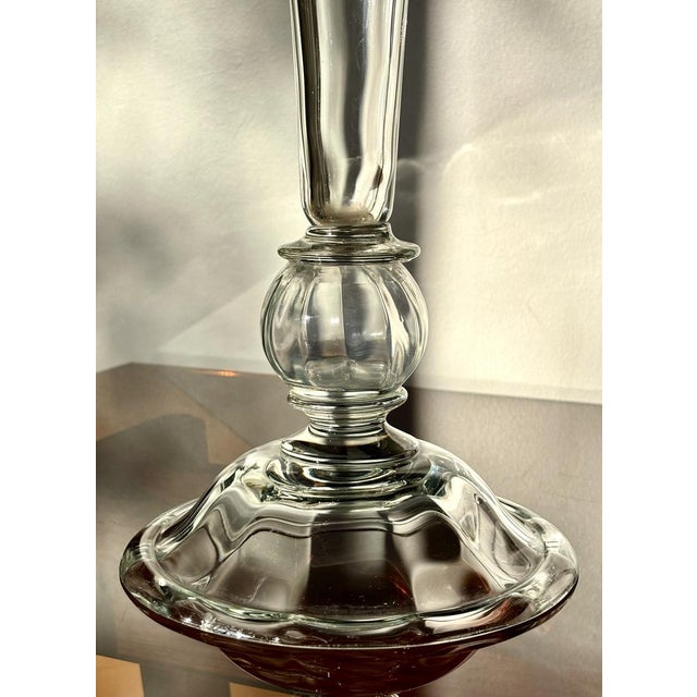 Glass Cornet Vase by Legras Et Cie., 1800s For Sale - Image 7 of 18