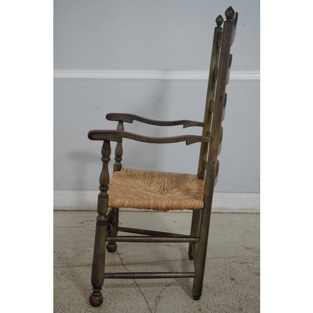 Period American Antique Shaker Style Original Paint Armchair | Chairish