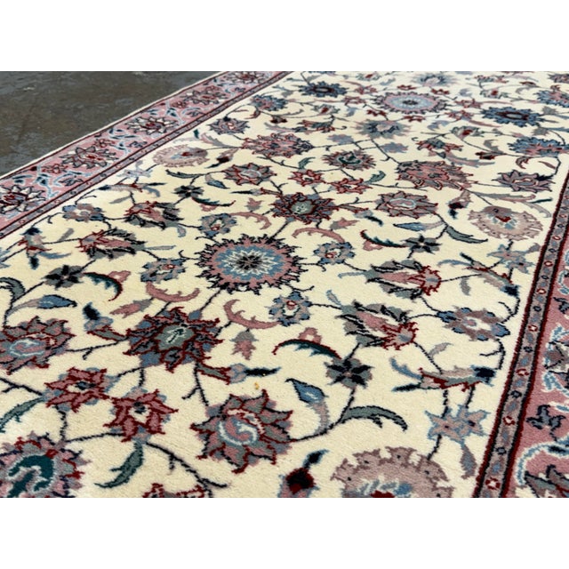 Textile 2ft 6 in × 12ft Persian Style Floral Wool Runner Rug For Sale - Image 7 of 12