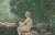 Green Lady by the Pond, 1920's Art Nouveau Nude Figurative Landscape by John Jay Baumgartner For Sale - Image 8 of 10