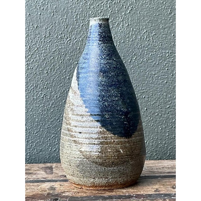Late 20th Century Vintage Abstract Ceramic Vase For Sale - Image 5 of 12