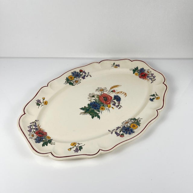 Large Agreste Platter from Sarreguemines, 1890s For Sale - Image 11 of 11