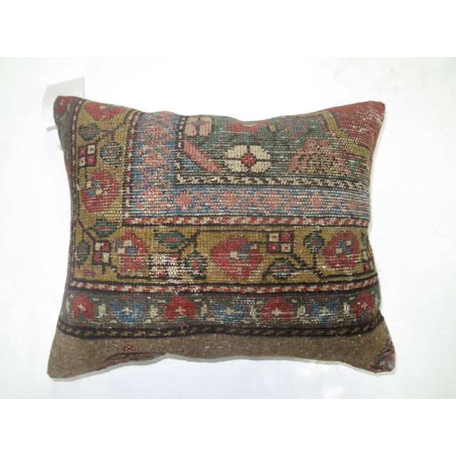 Persian Zabihi Collection Persian Serab Rug Pillow For Sale - Image 3 of 4