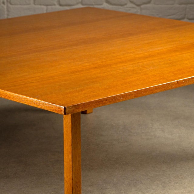 Wood Large Oak Coffee Table by Hans Wegner for Andreas Tuck, Denmark, 1960s For Sale - Image 7 of 18
