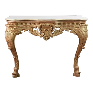 20th Century French Louis XV Rococo Style Side Table and Console Table