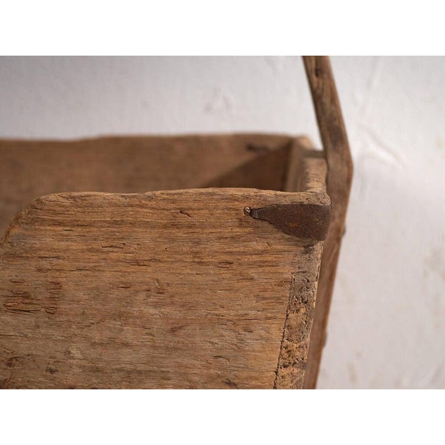 Antique Chinese Basket in Elm, 1900s For Sale - Image 6 of 8