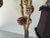 1960s Italian Hollywood Regency Gilt Tole and Porcelain Flowers Desk Lamp/ Sold For Sale - Image 10 of 12