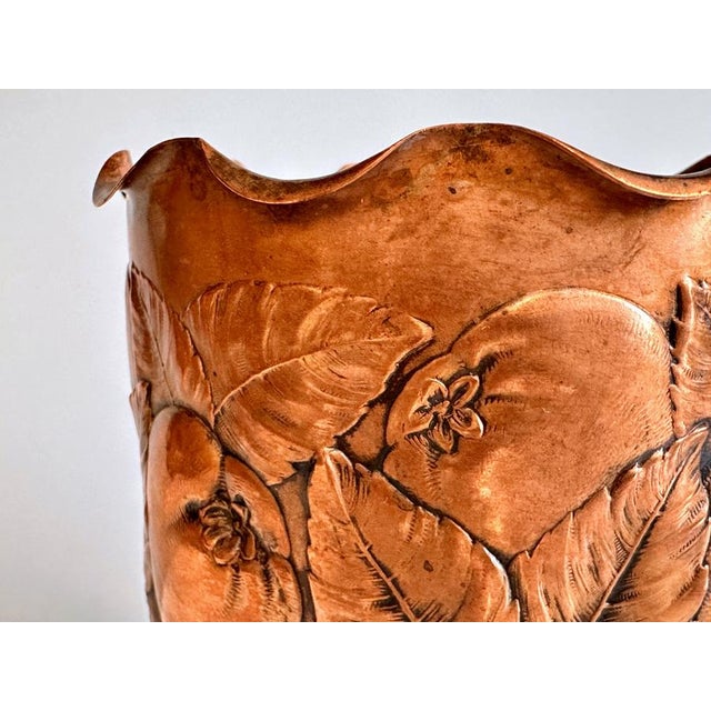 An elegant Art Nouveau wine bottle holder by the German high-quality metalware manufacturer Carl Deffner, dating to around...