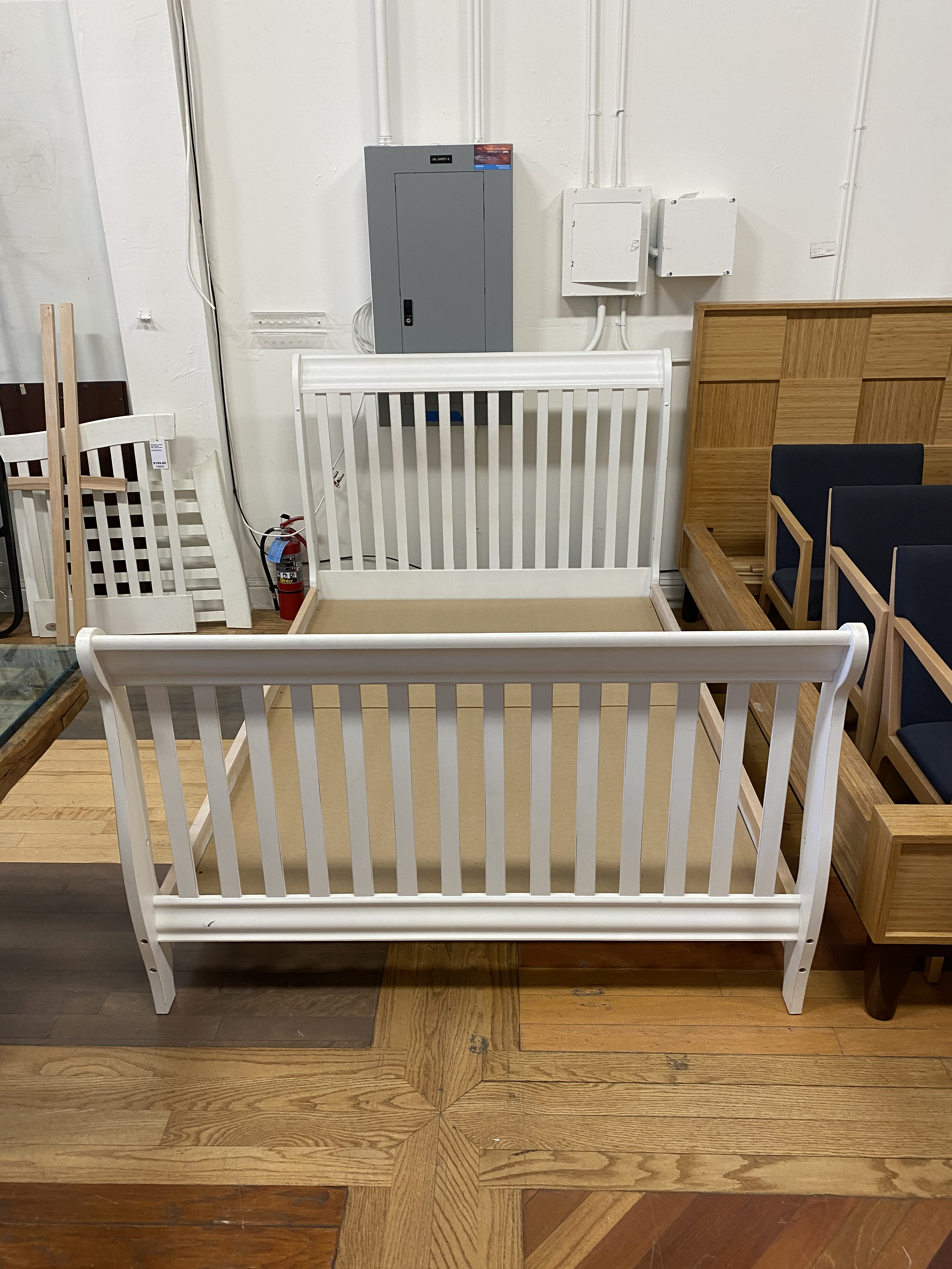 bed frame for convertible crib