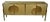 Italian Birch Sideboard with Gold Murano Glass and Brass Handles from Justfurnituress SRL For Sale