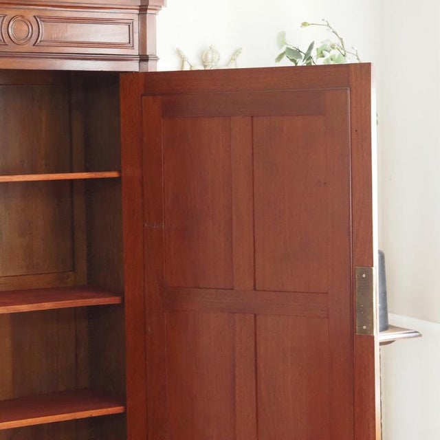 Louis-Philippe Mirrored Cabinet in Walnut, 1860 For Sale - Image 13 of 18