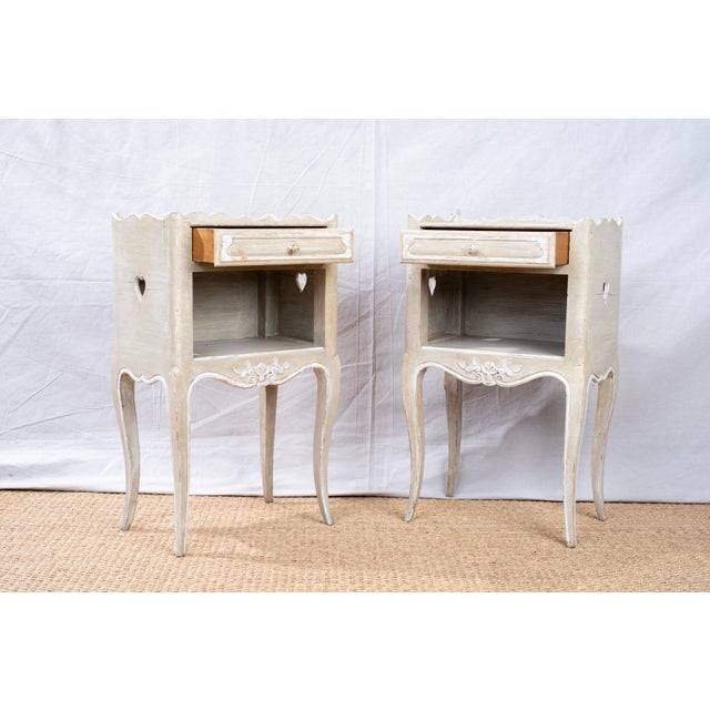 Pair of 19th Century Painted French Side Tables For Sale In San Diego - Image 6 of 9