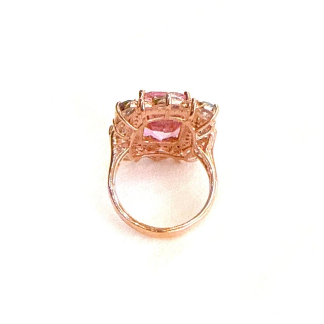 Classic Italian Bochic "Capri" Ruby & Tanzanite Ring Set In 18K Gold & Silver For Sale - Image 4 of 18