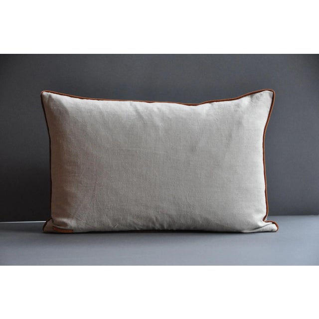 Contemporary Flowers and Stripes Uno Cushion from GAIADIPAOLA For Sale - Image 3 of 4