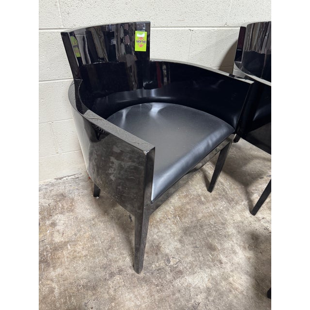 Vintage Alden Parkes Contemporary Black Barrel Game Table Chairs - Set of 4 For Sale - Image 9 of 9